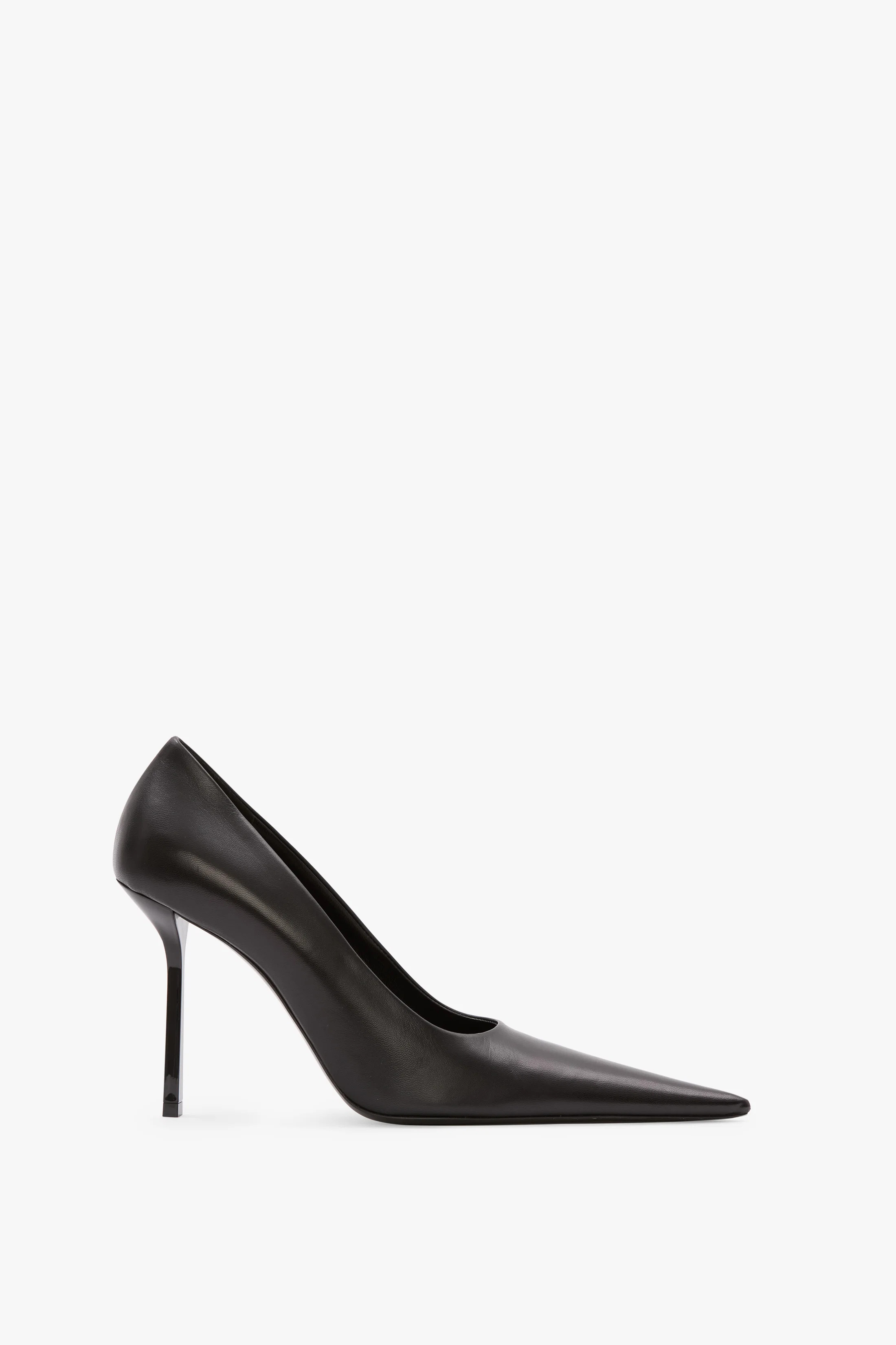 Victoria Stiletto Pump 100 In Black Leather | Victoria Beckham UK