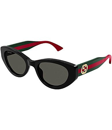 Gucci Women's New Pop Web 52mm Cat Eye Sunglasses - Shiny Black | Dillard's
