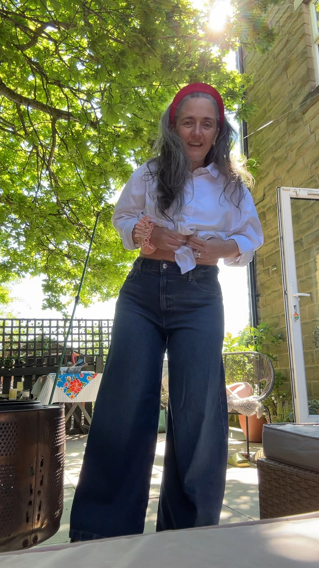 Best Jeans I own, palazzo, true to size I’m a UK16 5ft2 & these are petite leg - fit like a glove!!! 