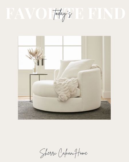 The most comfy chair I’ve ever sat it!  Pottery Barn swivel chair!  I ordered the Performance Heathered Tweed Ivory fabric 

#LTKFind #LTKhome