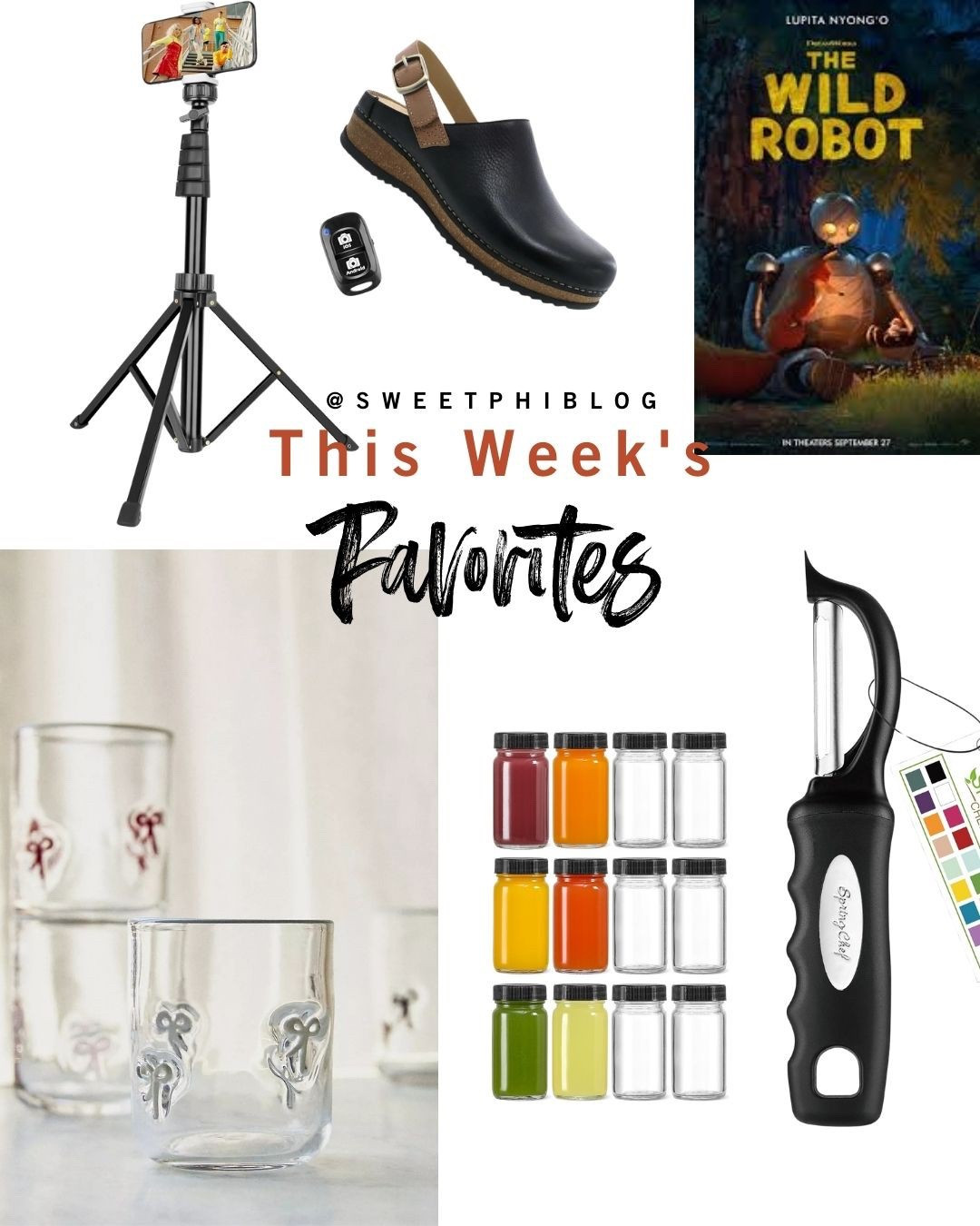 This weeks favorites- cute new drinking glasses and the comfiest clogs
