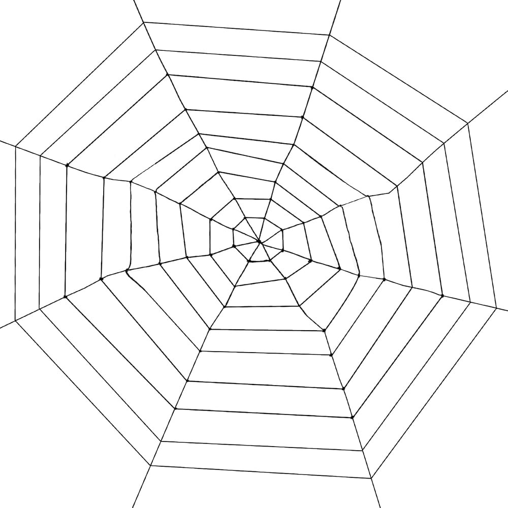 Giant Spider Web Halloween Decorations - Realistic Spider String Rope Props, Round Fake Cobweb El... | Amazon (US)