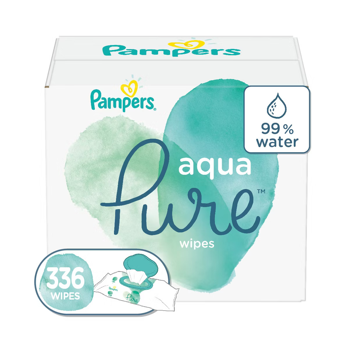 Pampers Aqua Pure Sensitive Baby Wipes (Select Count) | Target