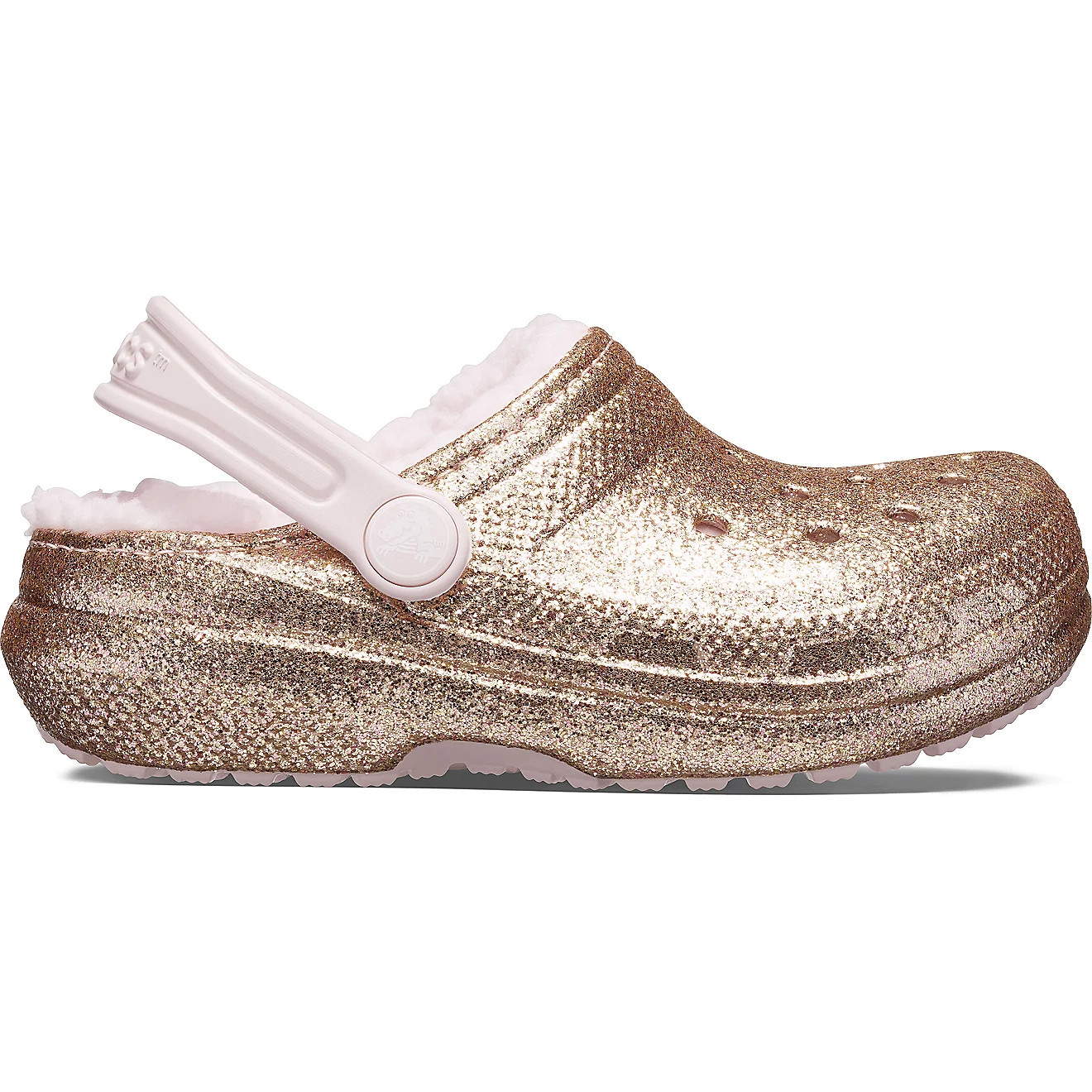 Crocs Kids' Classic Lined Glitter Clogs | Academy | Academy Sports + Outdoors