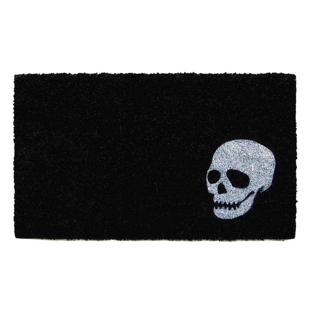 Calloway Mills Coir White Skull Outdoor Doormat 17" x 29" | Walmart (US)