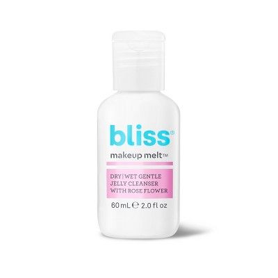 Bliss Makeup Melt Dry/Wet Gentle Jelly Cleanser With Rose Flower - 2 fl oz | Target