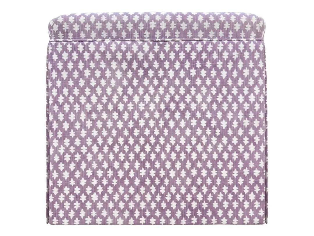The Skirted Ottoman : Tilly Print // Lavender | Upholstered Bench | Upholstered Stool | Cube | - ... | Etsy (Global)