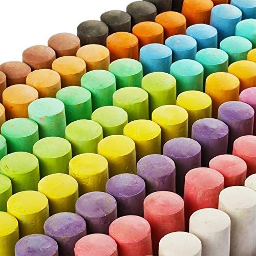 144 Pack 18 Colors Jumbo Sidewalk Chalk Set, Washable Art Play For Kid and Adult, Paint on School... | Amazon (US)