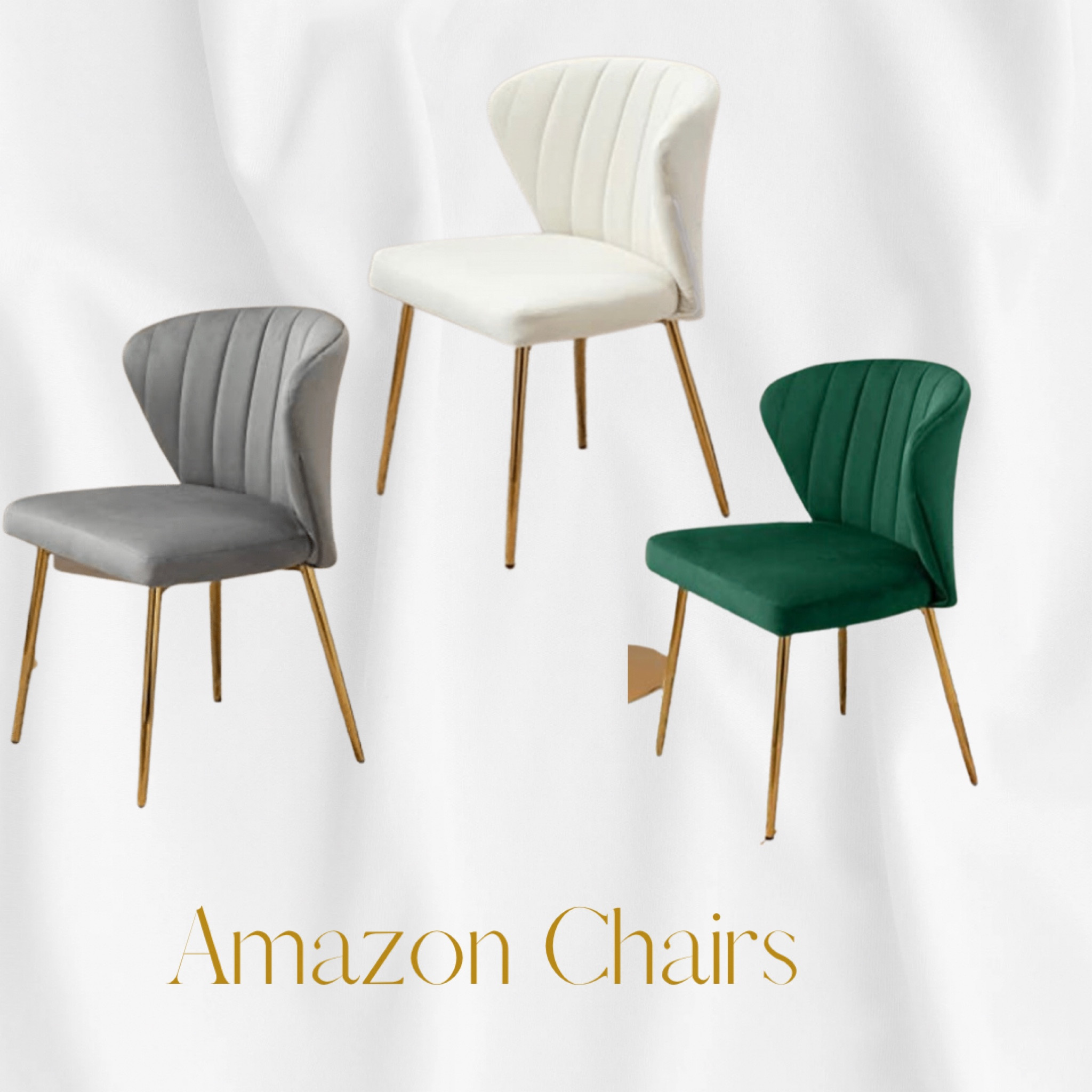 Have this chair & it is gorgeous! Looks high end & price is close to $100. I use my chair for my vanity table. Would be nice for dinning room chairs too. 

#homedecor