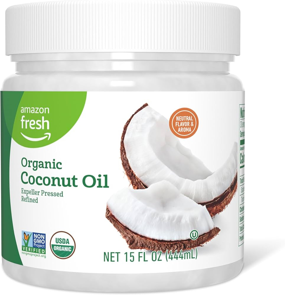 Amazon Fresh, Organic Refined Coconut Oil, 15 Fl Oz (Previously Happy Belly, Packaging May Vary) | Amazon (US)