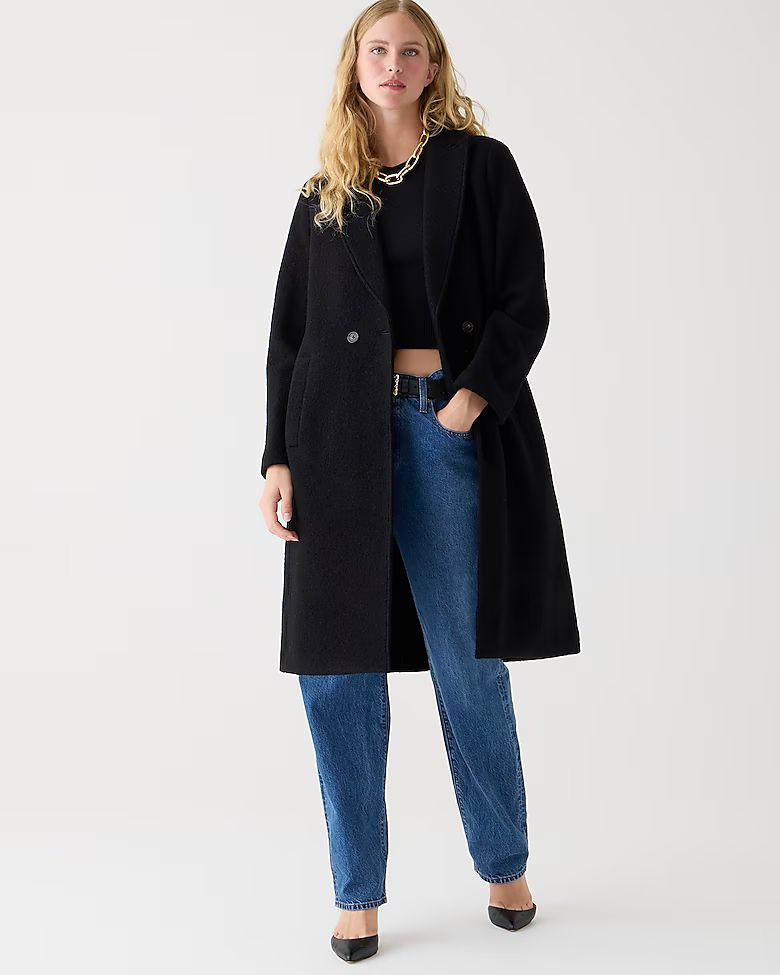 New Daphne topcoat in Italian boiled wool | J. Crew US