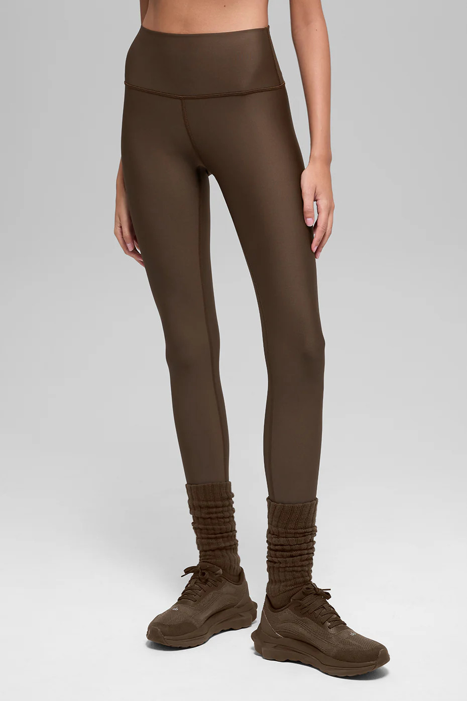 ALO | Airlift Winter Warm High-Waist Legging in Espresso Brown, Size: 2XS | Alo Yoga (US)
