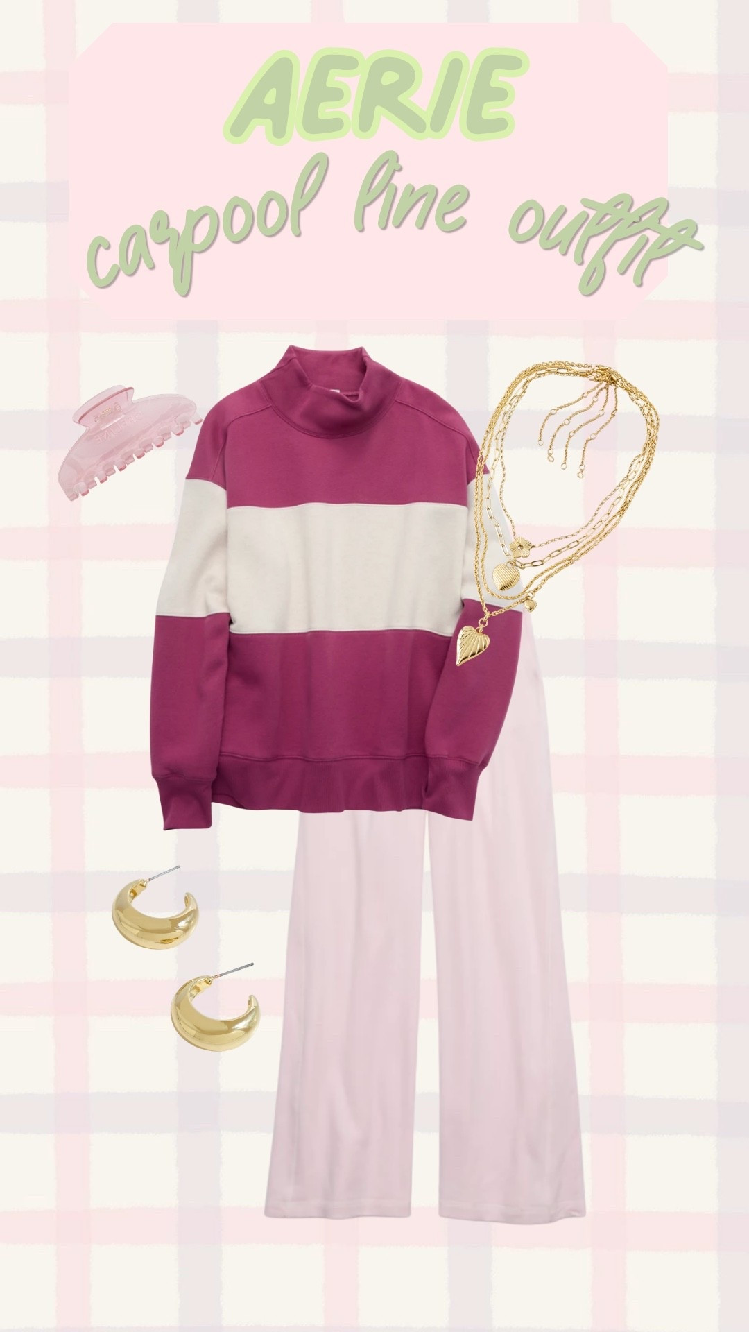 This Aerie pink comfy set is such a cute choice for relaxed days when you still want to feel put together. The soft pink color makes it extra fun for lounging, errands, or casual days out.

#LTKdayinmylife #LTKgrwm #LTKootd