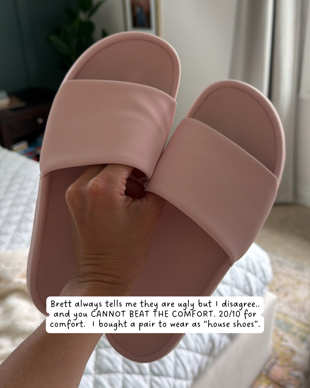 Not the most fashionable slide sandals but the MOST comfortable.  

 #LTKgrwm #LTKOver40