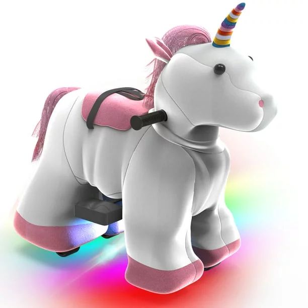 Rechargeable 6V/7A Plush Animal Ride On Toy for Kids (3 ~ 7 Years Old) With Safety Belt Unicorn -... | Walmart (US)