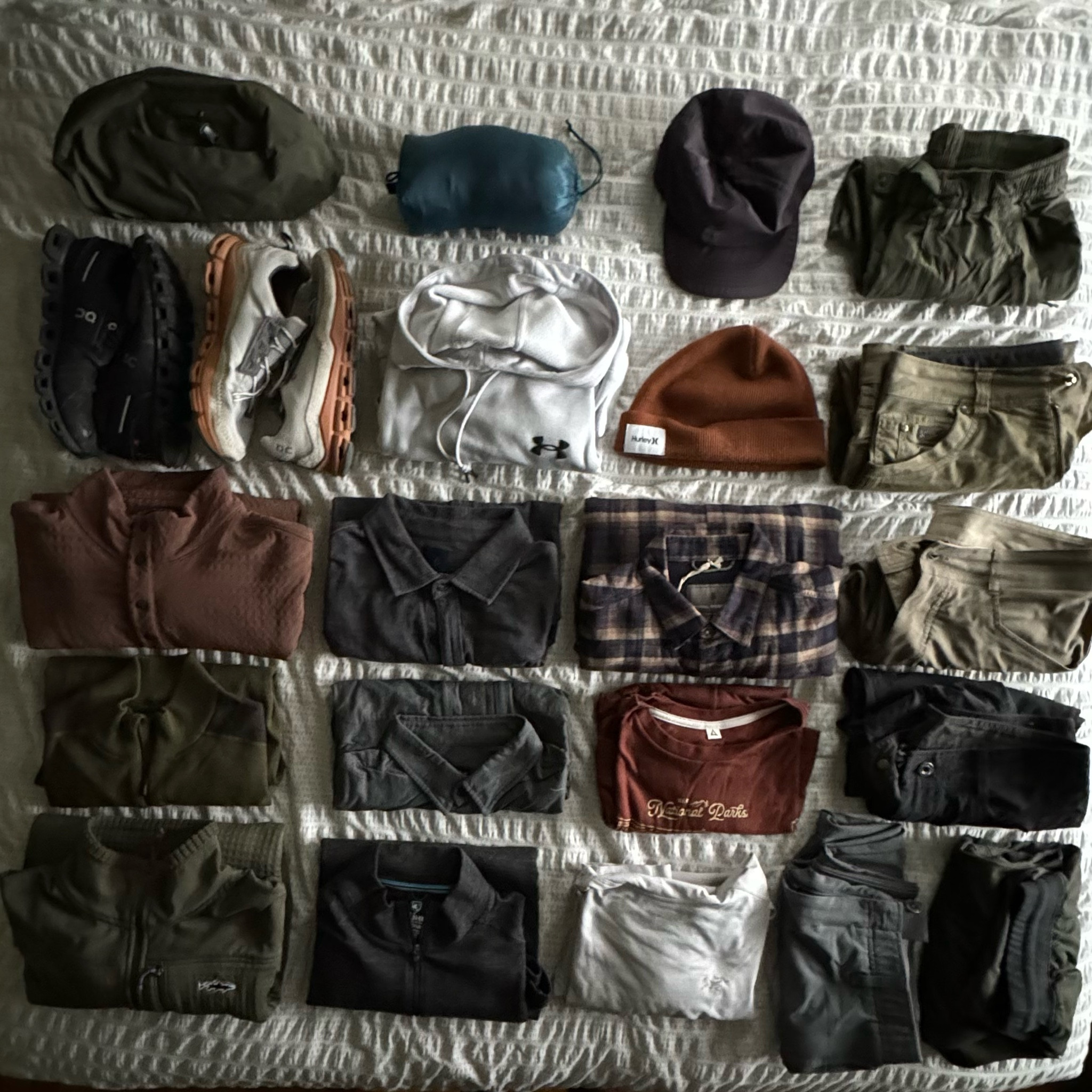 🎄Xmas Packing List. Not shown are my family-matching Xmas PJs! 😂
Temps are ranging from 28-58 so nothing too cold. Some 🌧️ - too bad it’s not ❄️  

#LTKmens #LTKover40 #LTKHoliday