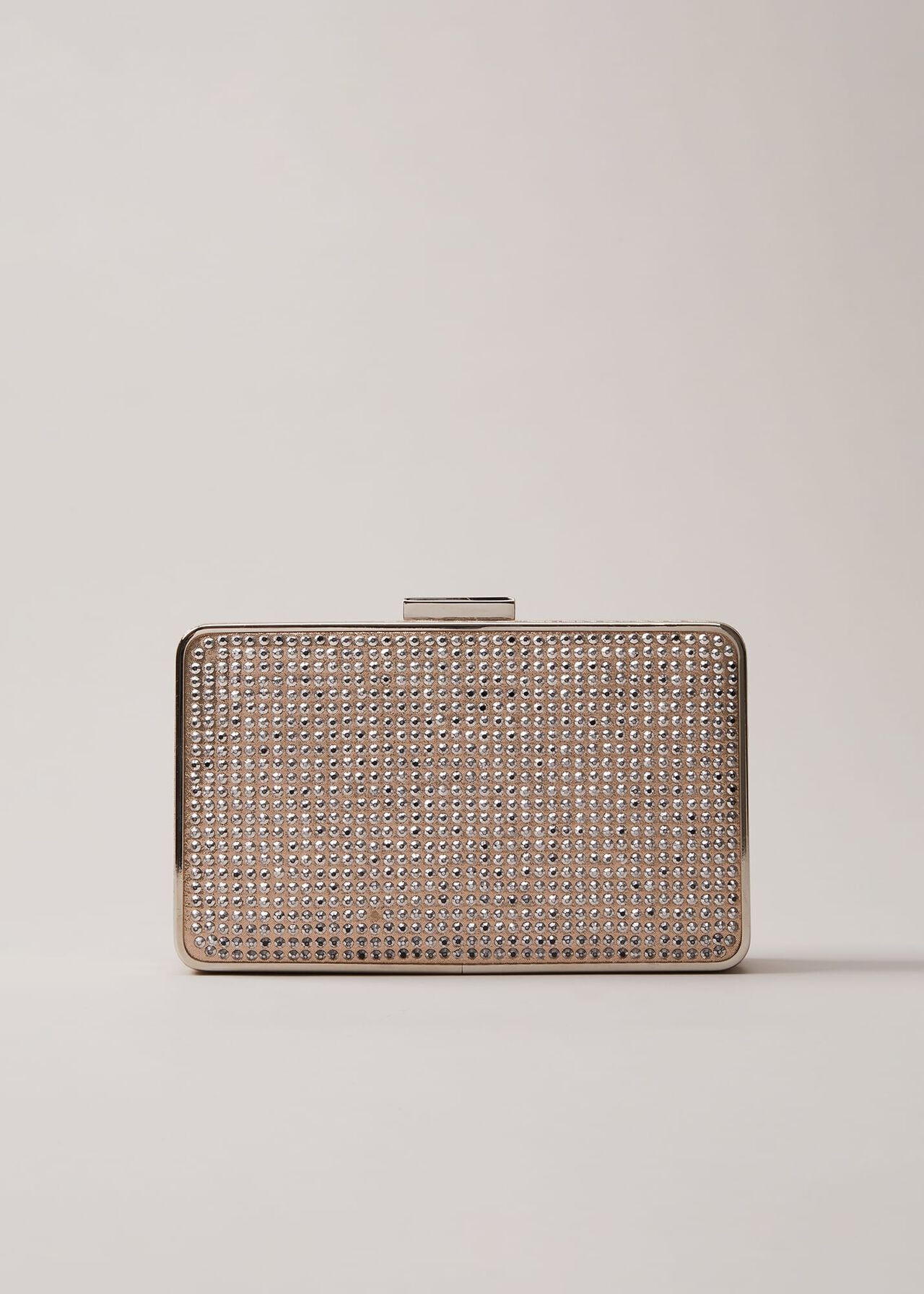 Silver Sparkly Clutch Bag | Phase Eight (UK)
