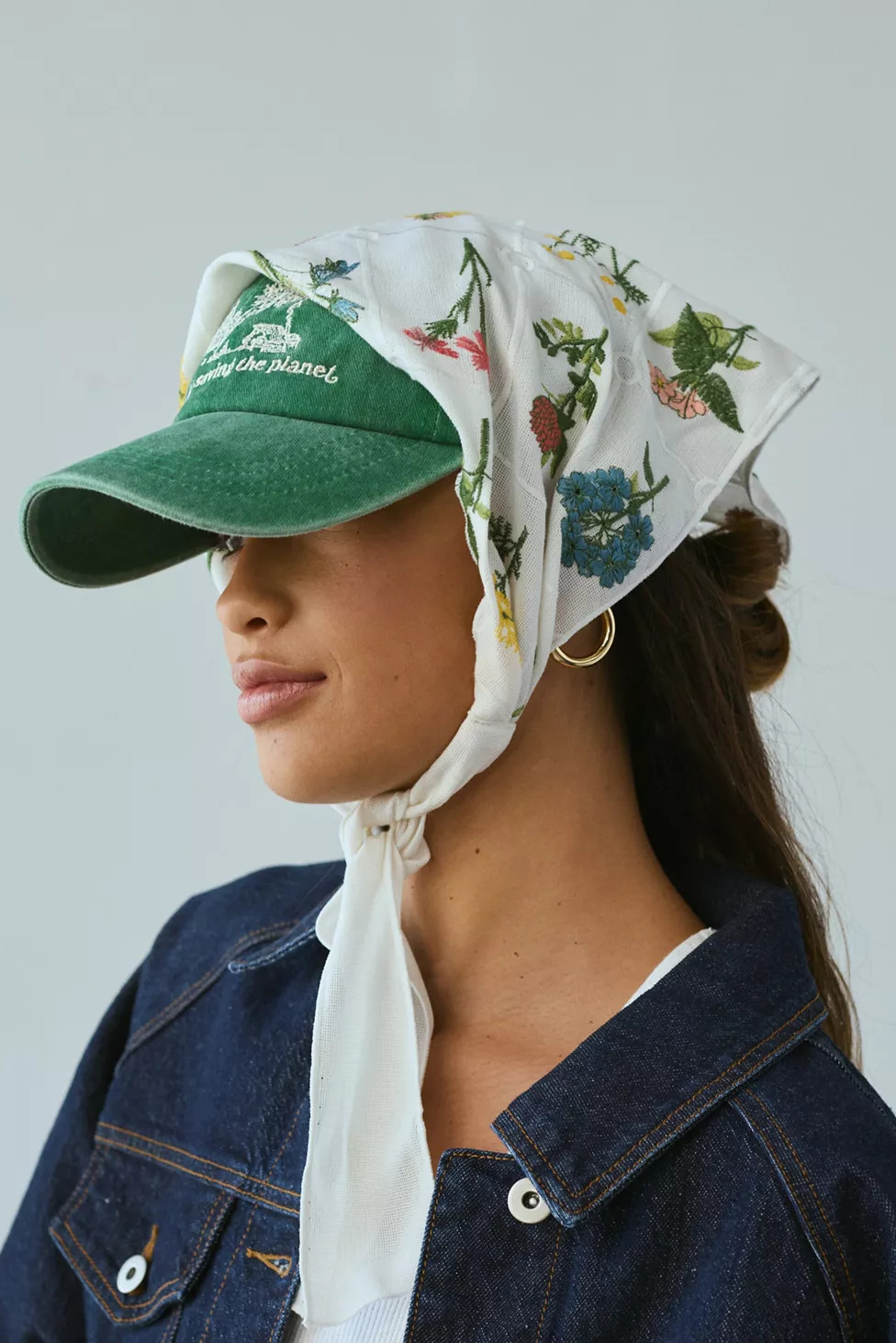 Bouquet Embroidered Headscarf | Urban Outfitters (US and RoW)