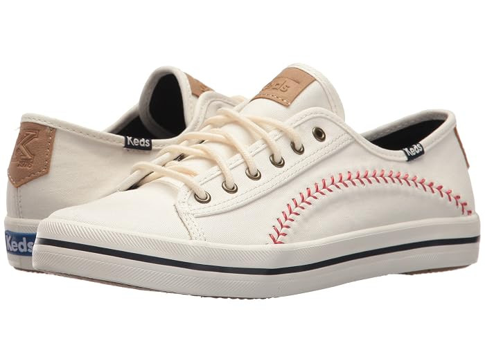 Keds Kickstart Pennant (Cream) Women's Lace up casual Shoes | Zappos