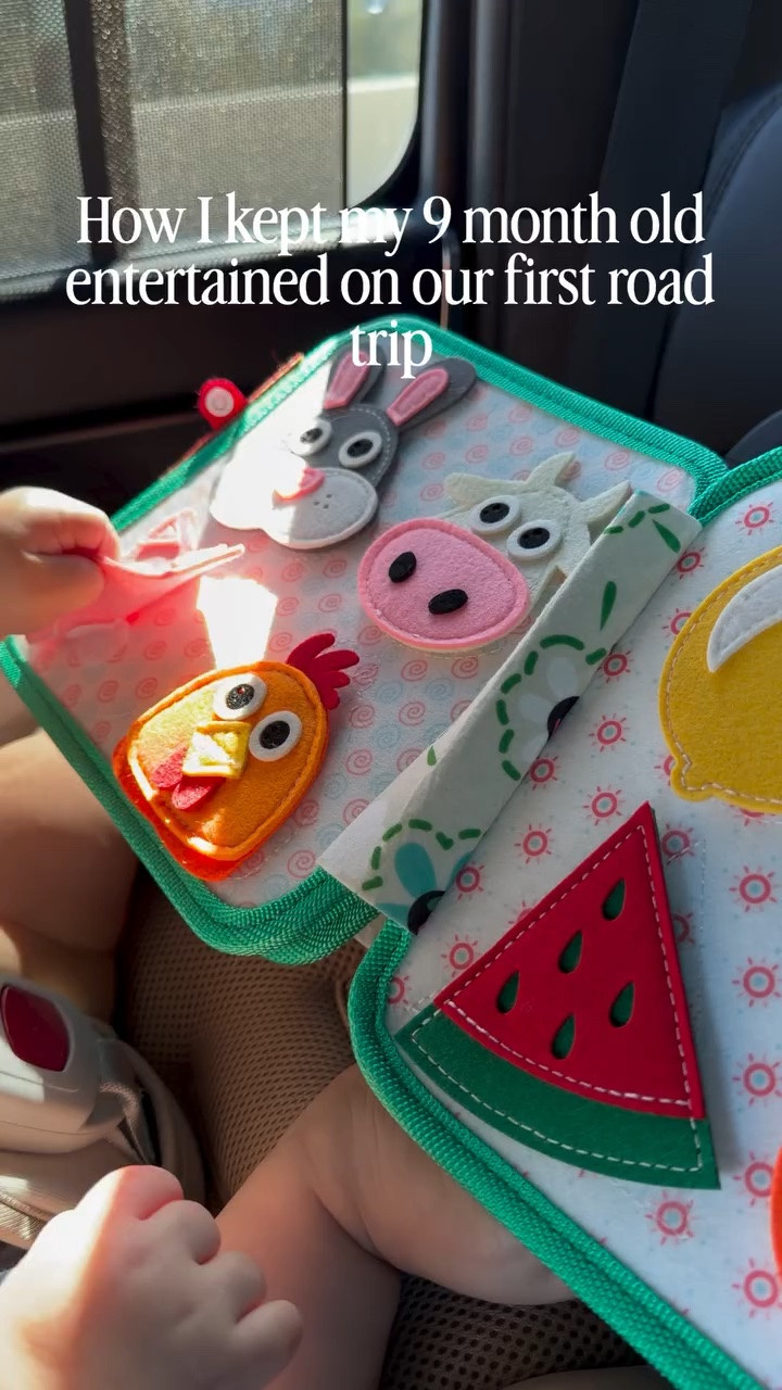 This busy book was a HIT on our long car trip! 

I was so impressed!! He stayed entertained for 30 minutes every time I got it out! And 30 minutes is a lot if you have a busy baby 😅 

It’s from Amazon - not too expensive and I was pleasantly surprised with the quality! 

There is only one page with small pieces, which I’ve set aside until he is a bit older.

If you want me to send you the link let me know in the comments and I’ll send you the one I have! 

Just a new mom sharing anything I can to help out my other new moms out there!! 

Your mom friend,
Chlo 🤍

*As an Amazon Associate I can earn commission from qualifying purchases 🤍

#newmomtips #screenfreeplay #boymom #girlmom #babytoys how to entertain your baby | entertaining your baby on trips