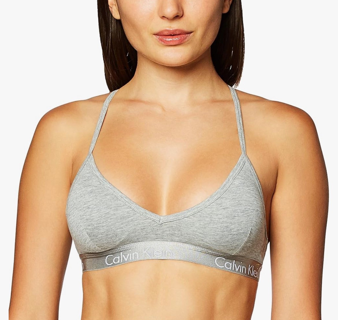 Cotton lightly lined racer back bralette 