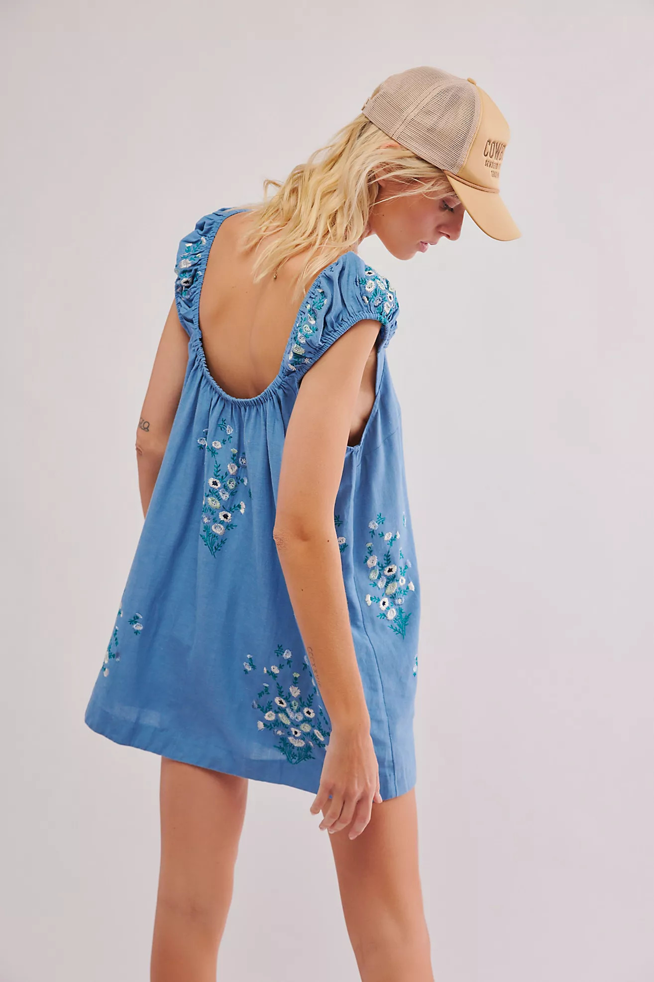 Wildflower Embroidered Mini Dress | Free People (Global - UK&FR Excluded)