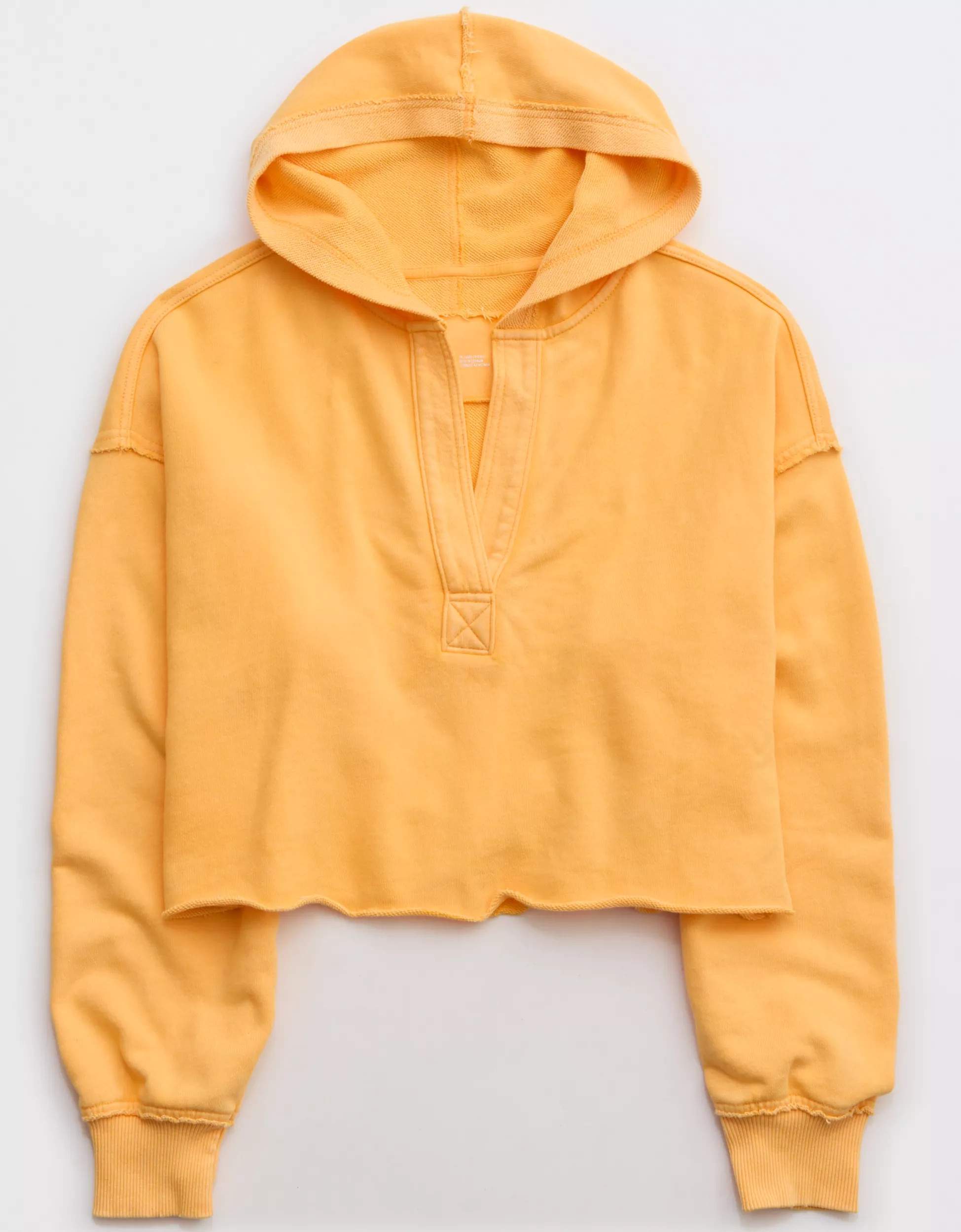 Aerie Cropped Open Neck Hoodie | Aerie