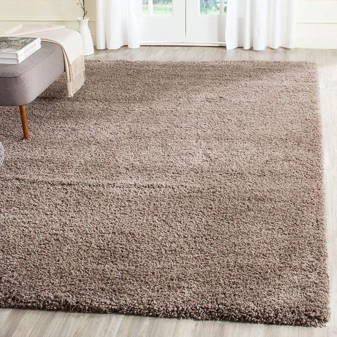 Safavieh California Premium Shag Collection SG151-2424 Area Rug, 8' x 10', Taupe | Amazon (US)