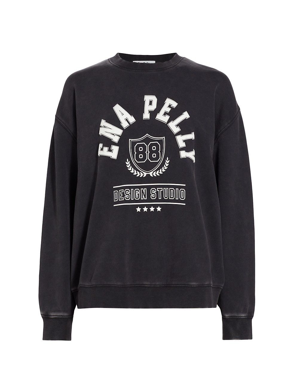Varsity Crest Sweater | Black Sweater Sweaters | Black Sweatshirt  | Saks Fifth Avenue