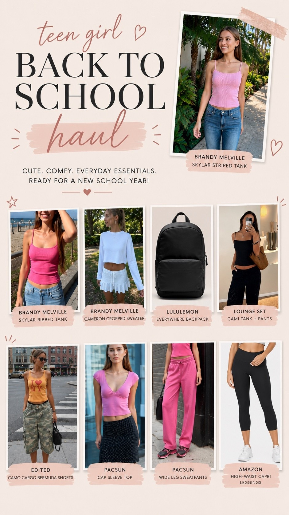 Teen girl back to school haul