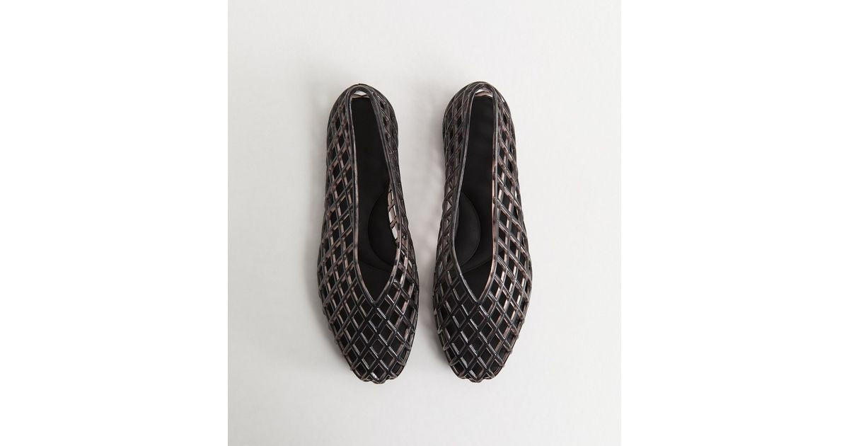 Truffle Grey Jelly Ballet Pumps | New Look | New Look (UK)