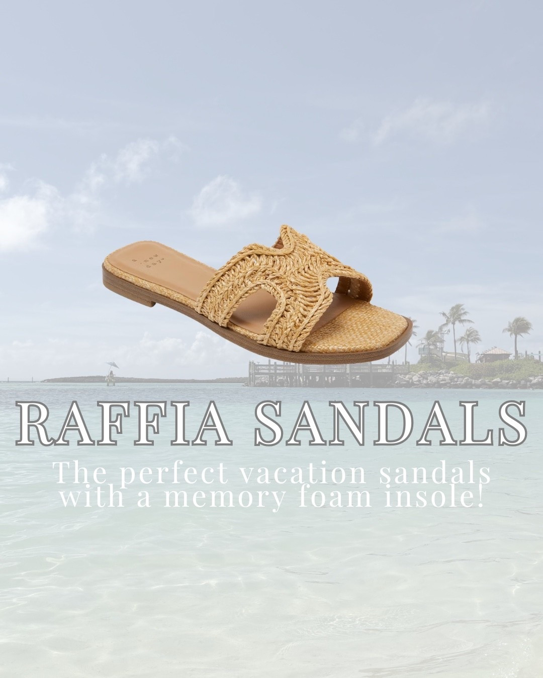 These Raffia sandals are affordable, comfortable and so cute for vacation 

#LTKTravel #LTKOver40