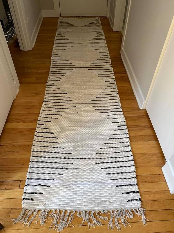 7' x 10'  Hand Woven Chindi Cotton Rug | Rugs.com