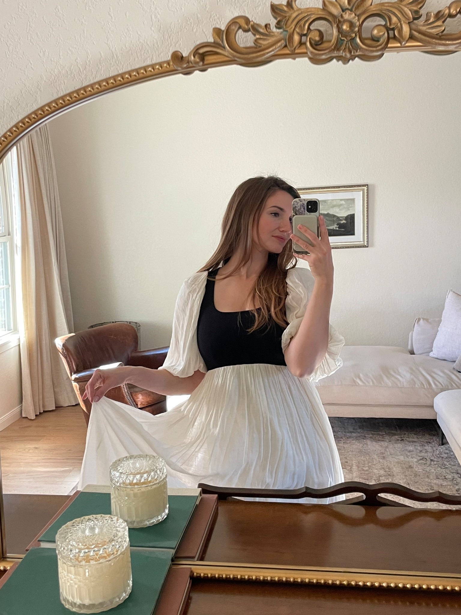 Here for all the flowy skirts 👸 


#maxi #dress #transitional #fall #winter #midi #aline #colorblock #blackandwhite #class #modest #chic #church #sunday #ootd #outfit #postpartum #pp #maternity #bumpfriendly #bump 

#LTKStyleTip