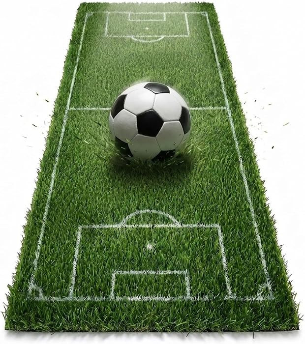 Soccer Table Runner 59 x 24 Inch Large Polyester Football Pitch Table Runner Decor for Sports The... | Amazon (US)