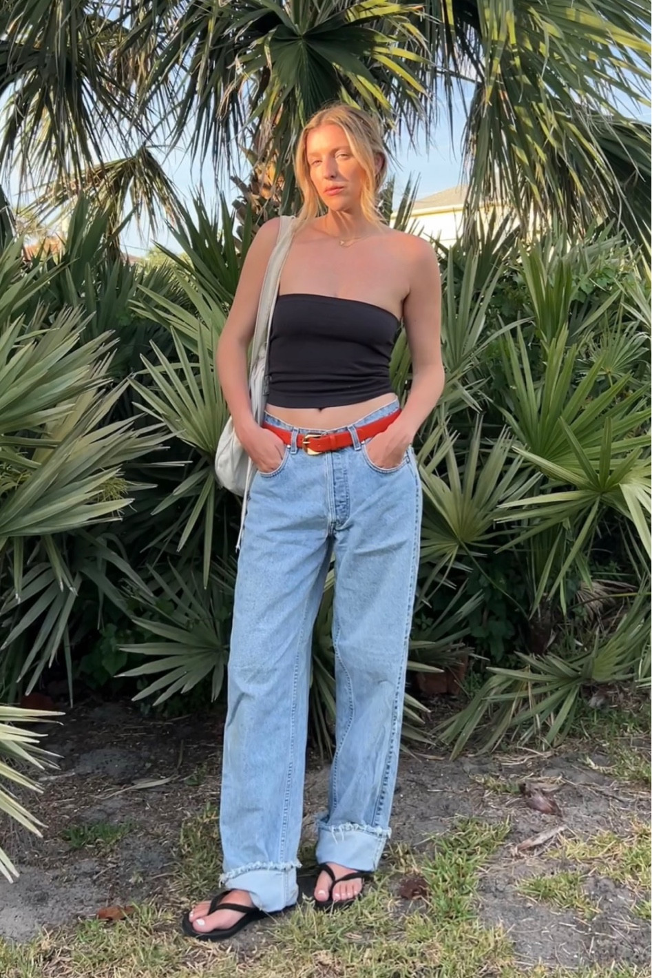 easy casual outfit🍒 Everything linked is similar. Jeans are vintage silver tab Levi’s 

🏷️ spring outfit, ootd, spring style, Levi’s