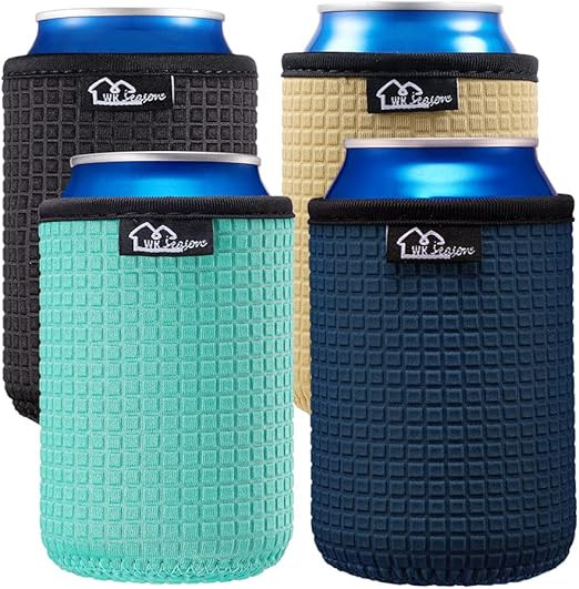 WKieason 12oz Standard Can Sleeves Insulators Sleeves Standard Can Covers 12OZ Beer Bottle Sleeve... | Amazon (US)