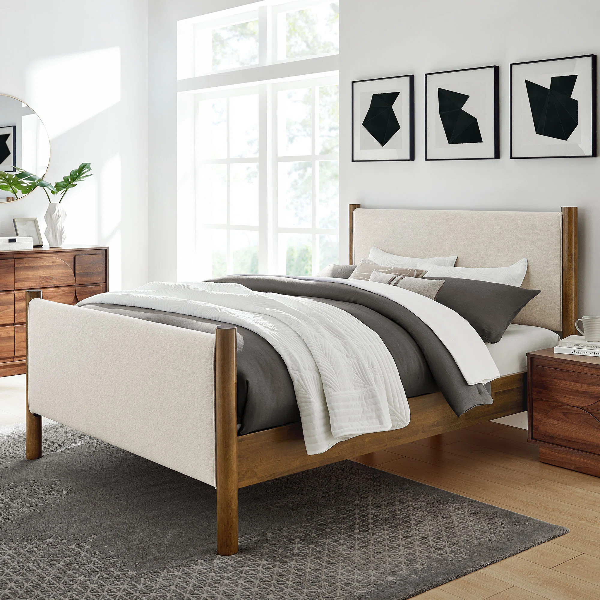 Maven Boucle Upholstered Platform Bed | Wayfair North America