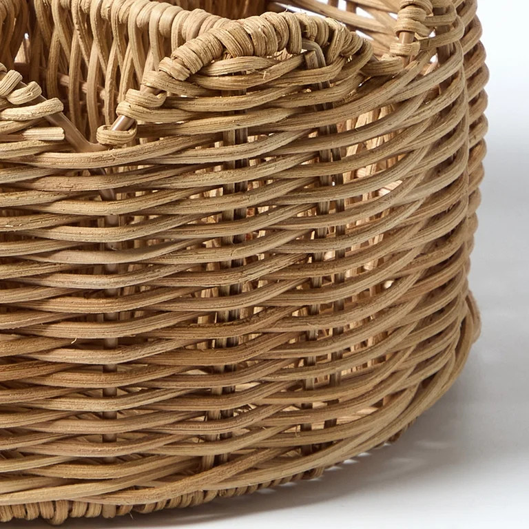 Rattan Scallop Utensil Holder, Brown, 8.25" x 10.75", by My Texas House | Walmart (US)