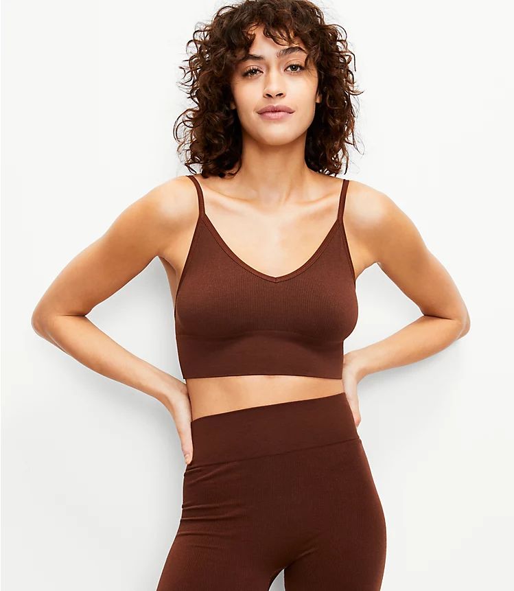 LOFT Daydream Seamless V-Neck Bralette | LOFT