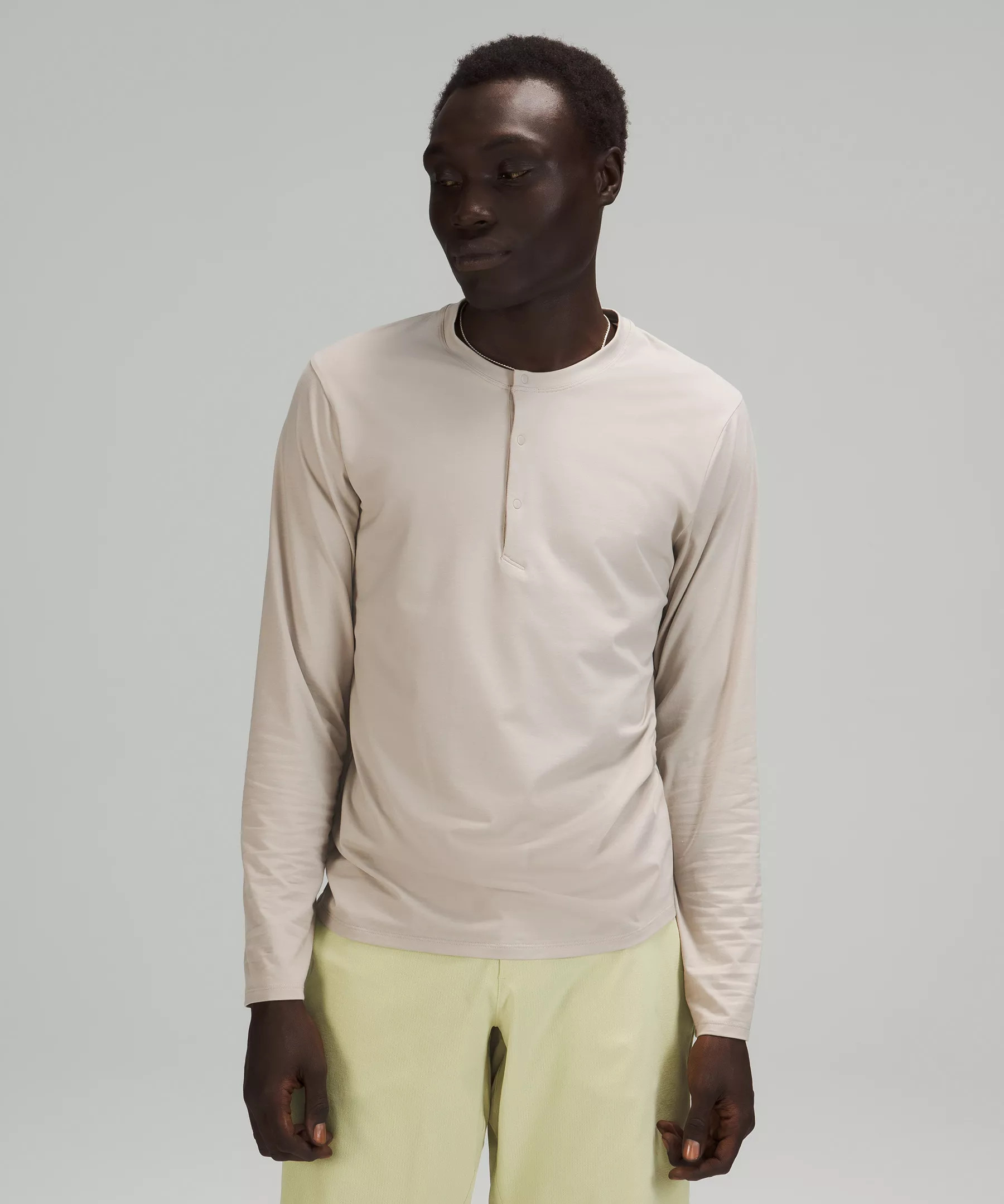The Fundamental Long Sleeve Henley | Men's Long Sleeve Shirts | lululemon | Lululemon (US)