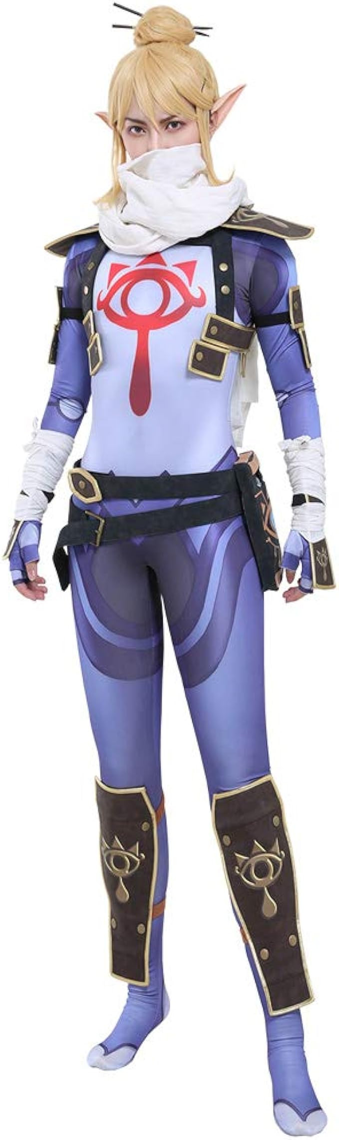 miccostumes Women's BOTW Link Sheikah Cosplay Costume Stealth Armour Set | Amazon (US)