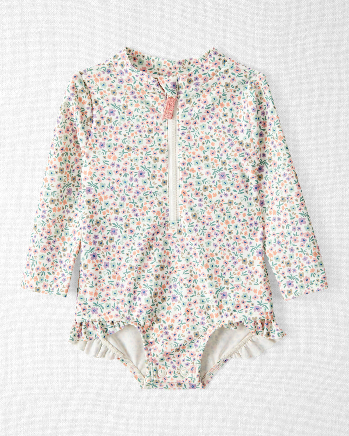 Baby Girl Recycled Ruffle Swimsuit - Little Planet | Carter's | Carter's Inc