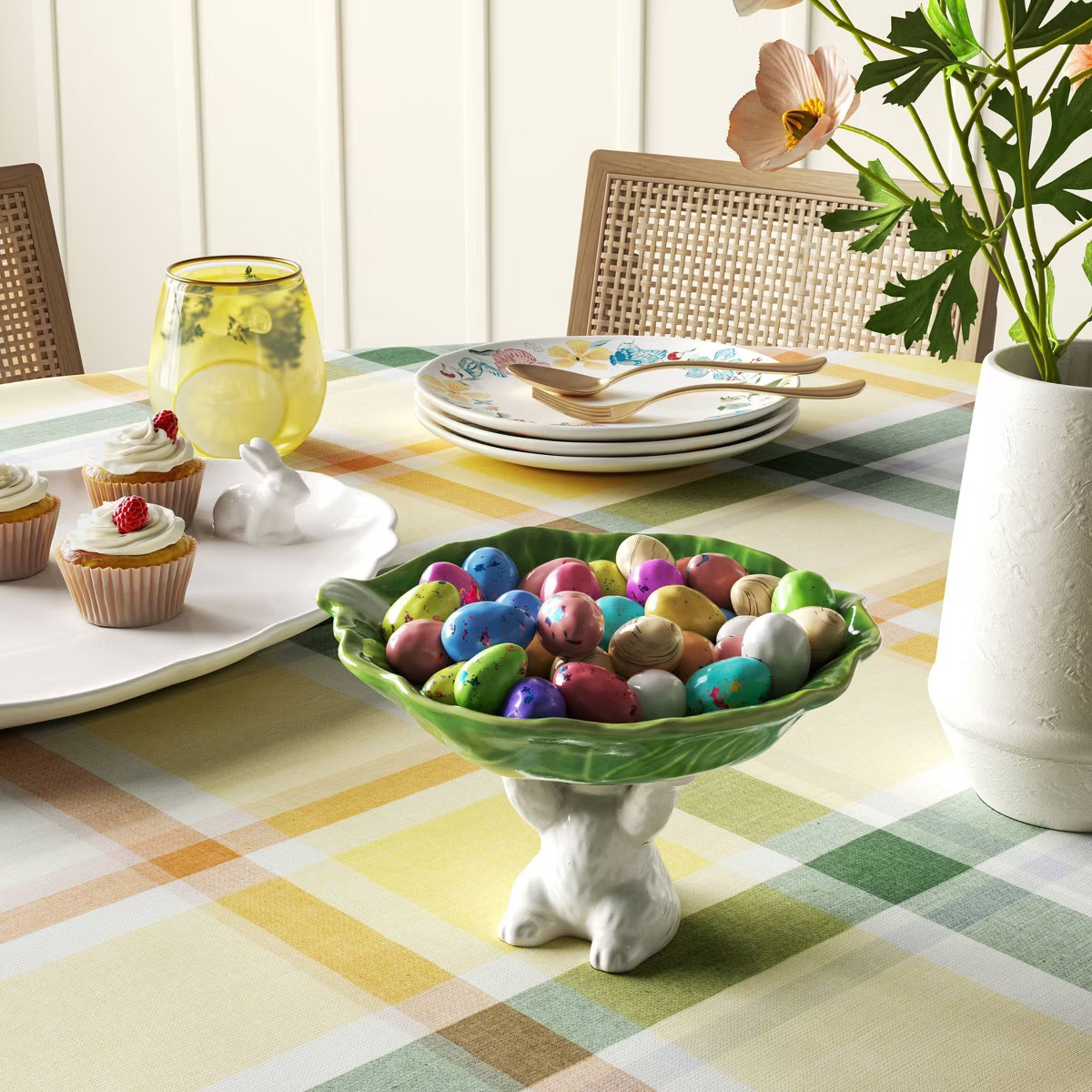 Stoneware Cabbage with Bunny Dessert Bowl - Threshold™ | Target