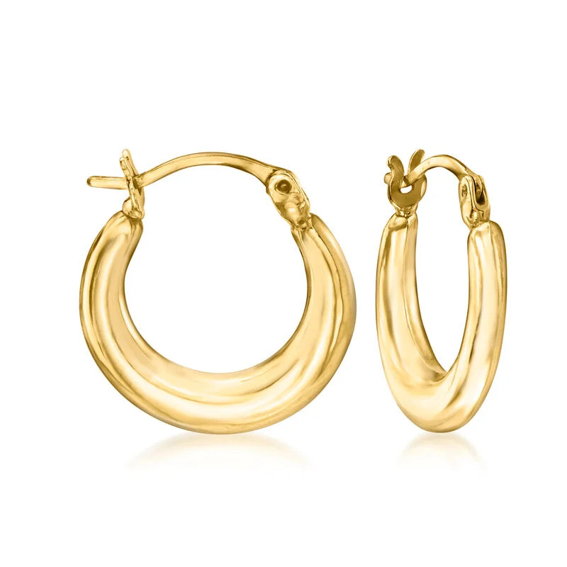 14kt Yellow Gold Hoop Earrings. 1/2" | Ross-Simons