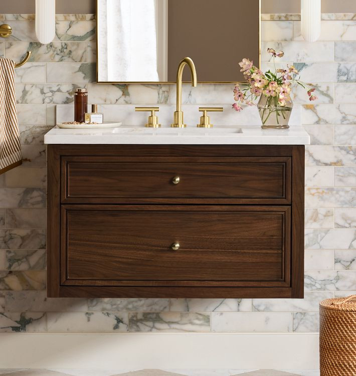 Cambell Wall Mount Single Vanity, 36" | Rejuvenation