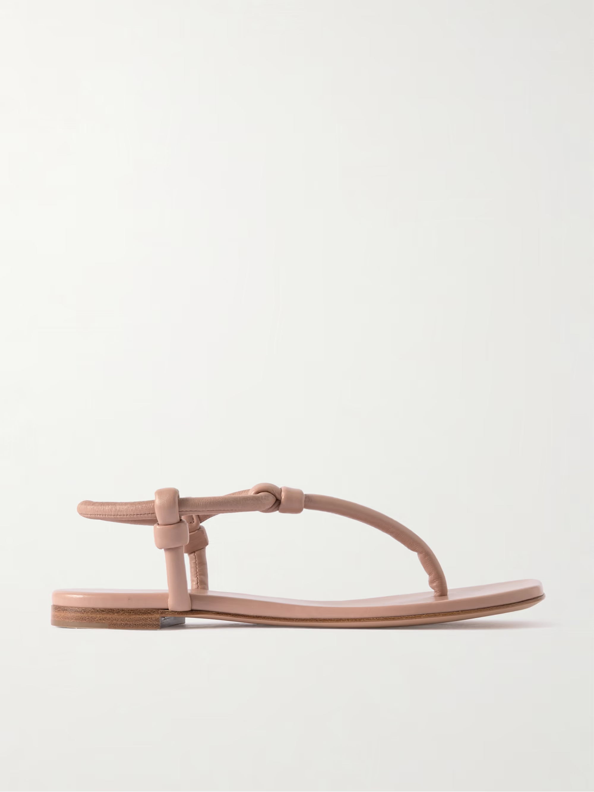 Knotted leather sandals | NET-A-PORTER (UK & EU)