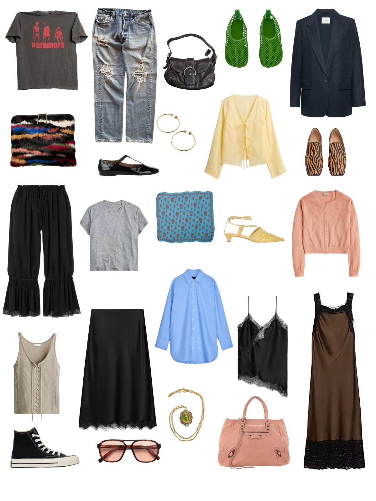 The "messy girl" summer capsule. Kind of like indue sleaze but less dark. 

You can read the whole post and see all of the outfit examples on my blog. 

#springfashion #secondhandstyle #minimalist #secondhandfirst  #messygirl #fashionover40  #secondhandfashion #secondhandfinds #secondhandclothes #minimalistfashion #capsulewardrobe #torontostylist #fashionstylist #torontostylists #torontostyleblogger
#minimalistwardrobe 

#LTKOver40 #LTKStyleTip #LTKSummerEdit