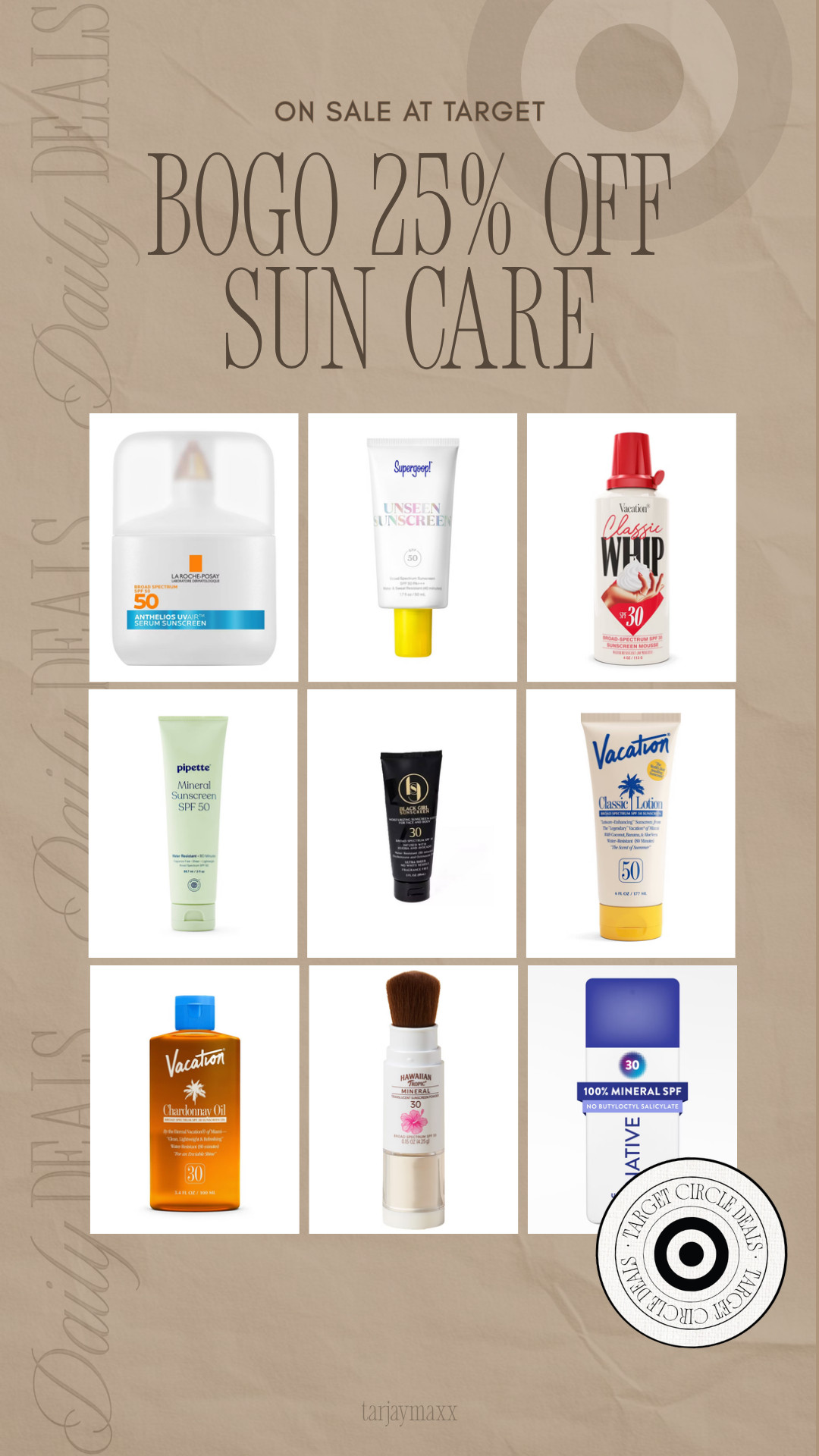 Stock up while the deal is live! Sunscreen, self tanner, and summer essentials are part of the BOGO 25% off promotion.
wedding guest dress summer, prime day deals, summer dresses, plus size fashion, business casual workwear, fathers day gift guide, country concert, bathing suits, bathroom decor, meredith hudkins, target finds, target deals 

 #LTKSeasonal #LTKSwim #LTKBeauty