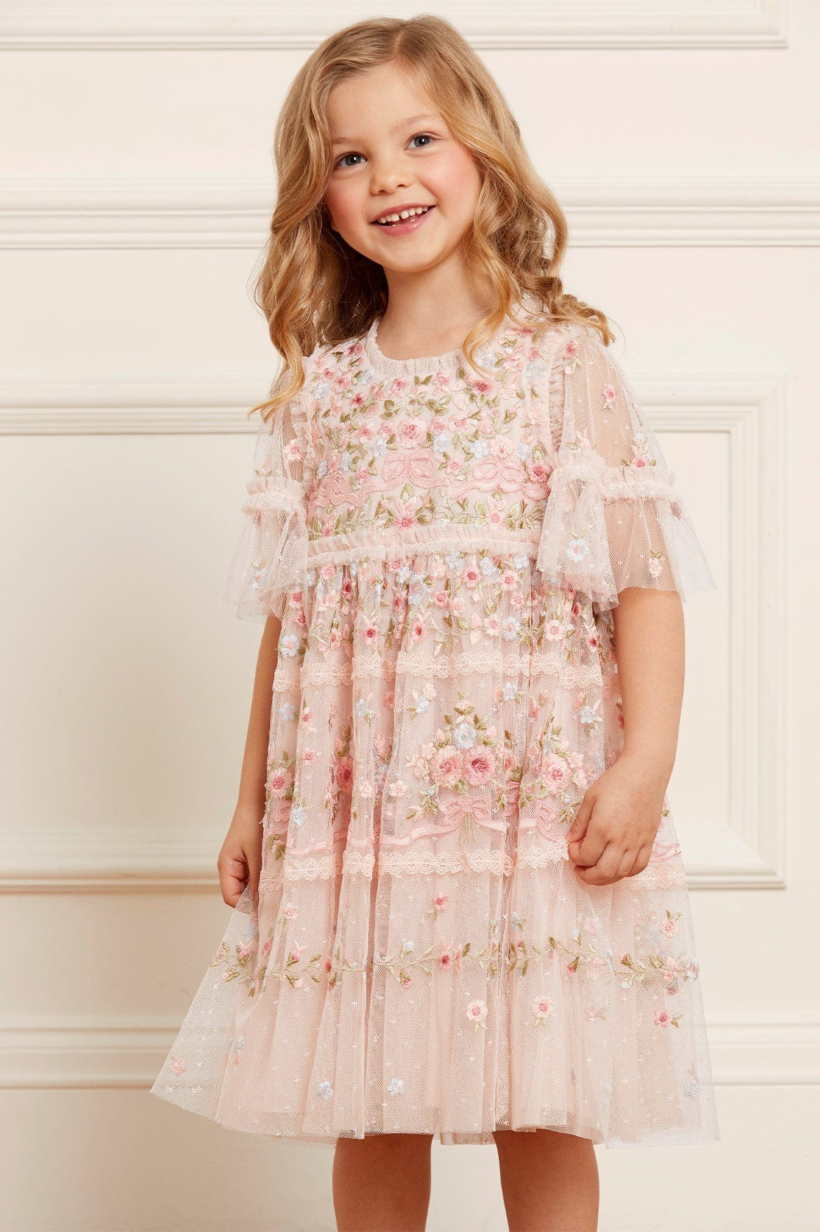 Ribbon Bouquet Kids Dress | Needle & Thread US